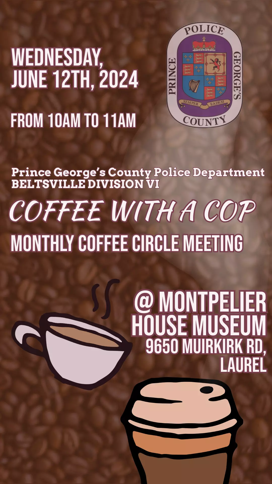 Beltsville Coffee with a Cop Prince County